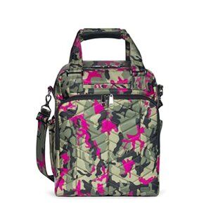 Lug Ranger XL Overnight Tote Bag - Unisex Camo Orchid with RFID, Adjustable Cros